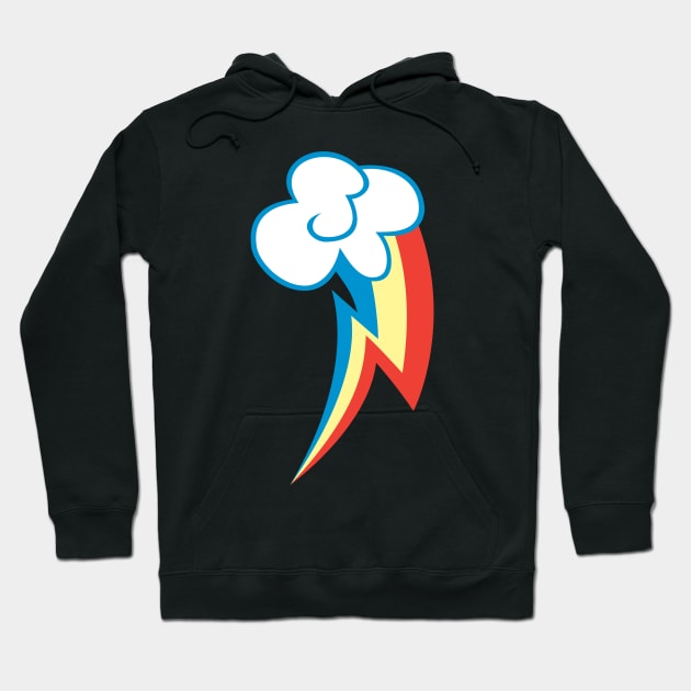 Rainbow Dash Cutie Mark Apparel Hoodie by CanadianBacon